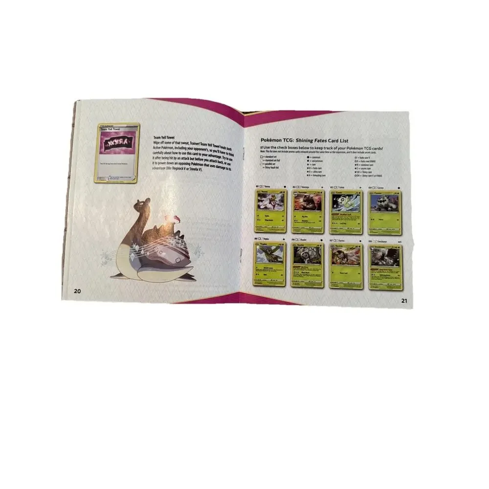 Pokemon Shining Fates Player’s Guide ETB Booklet TCG Collector’s Guide New